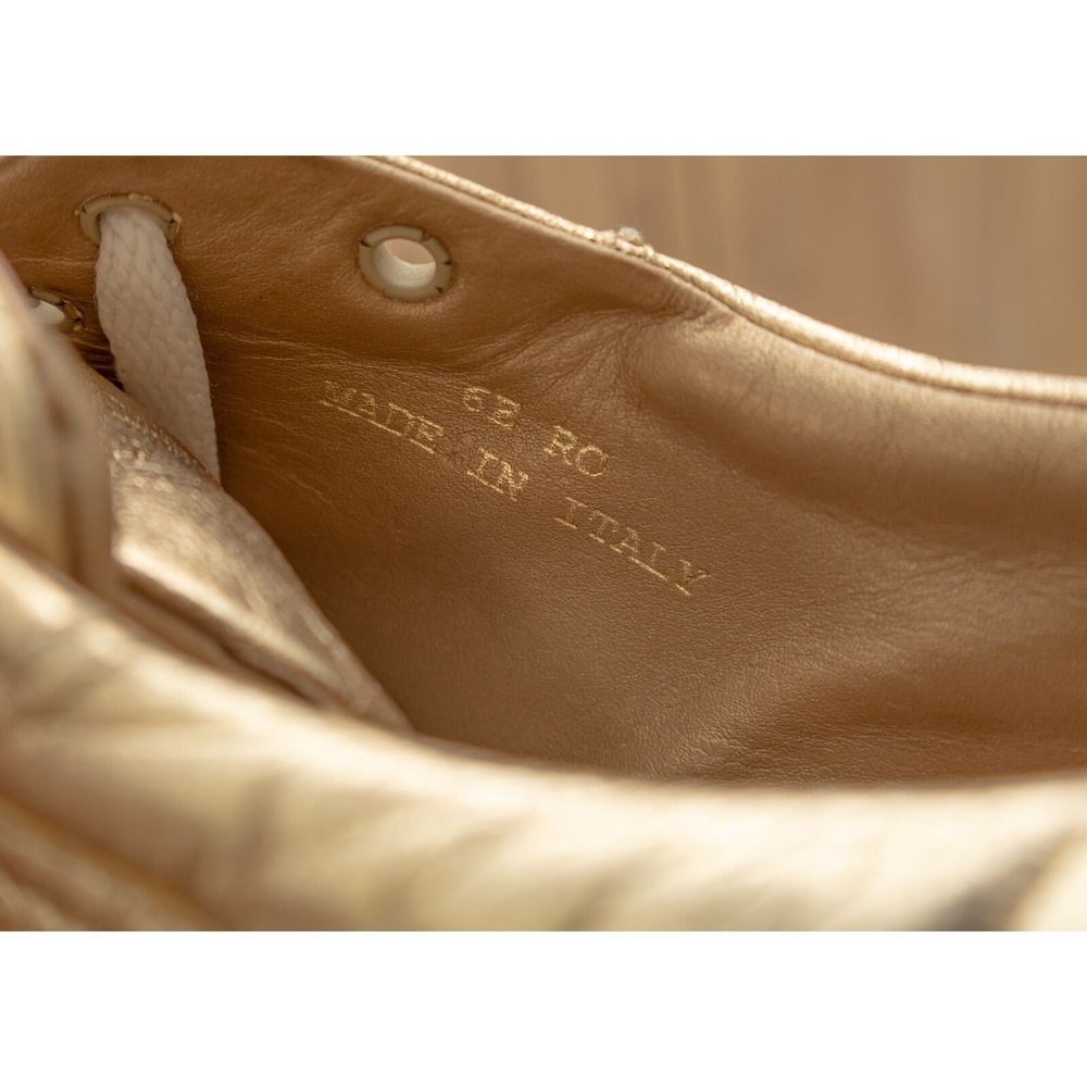 RARE VTG Dior B16 by‎ Hedi Slimane collector Gold Sneaker Size US 10 - Picture 13 of 14